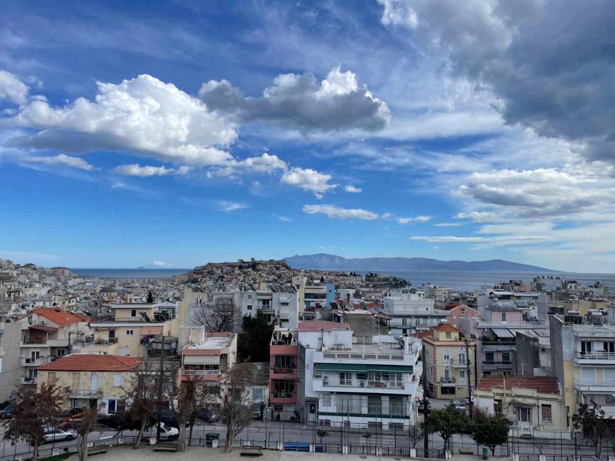 George & Nia Apartment - Central Kavala With Panoramic Terrace View 외부 사진